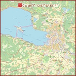 Карта Санкт-Петербурга и окрестностей